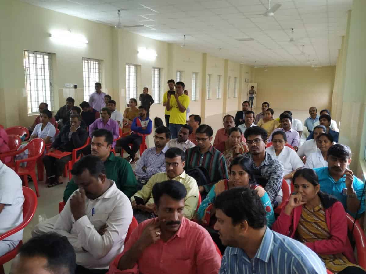 A cancer screening camp conducted at Sub-divisional Hospital, Sagar, Shivamogga