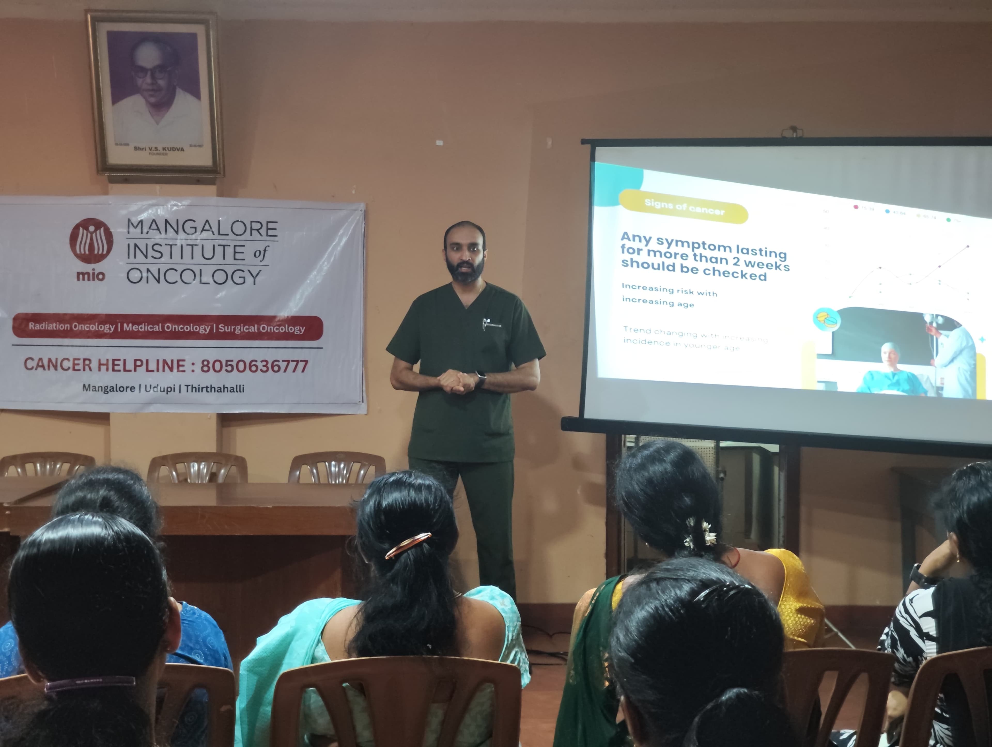 Cancer Awareness Programme at Canara Springs Workshop, Maroli