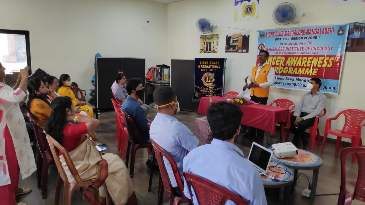Cancer Awareness Programme at Lions Club Mangaladevi