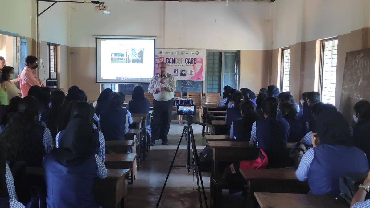 Cancer Awareness talk at Chattanchal, Kasargod