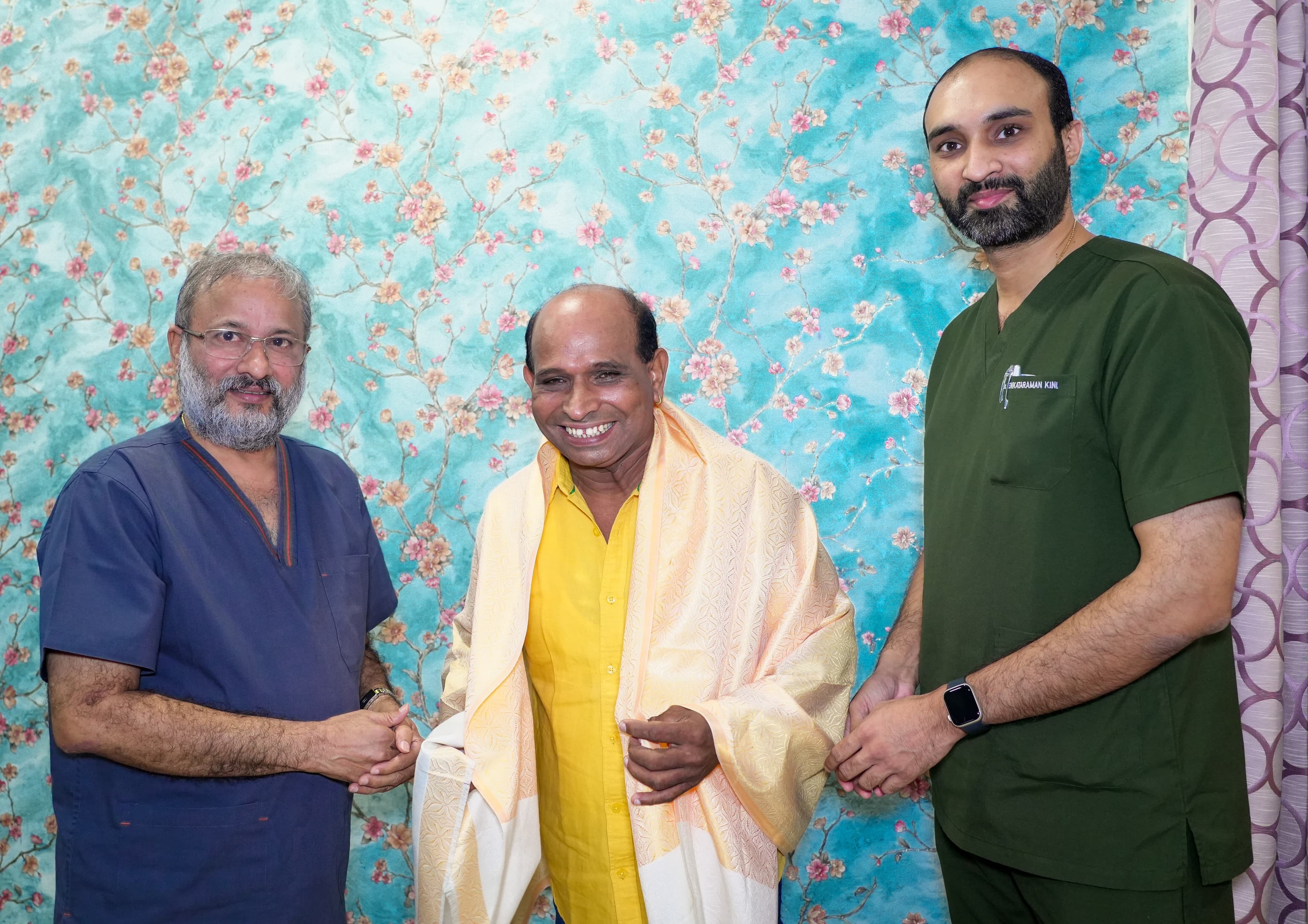 Renowned Tulu Film Artist Mr. Arvind Bolar Visits Mangalore Institute of Oncology.