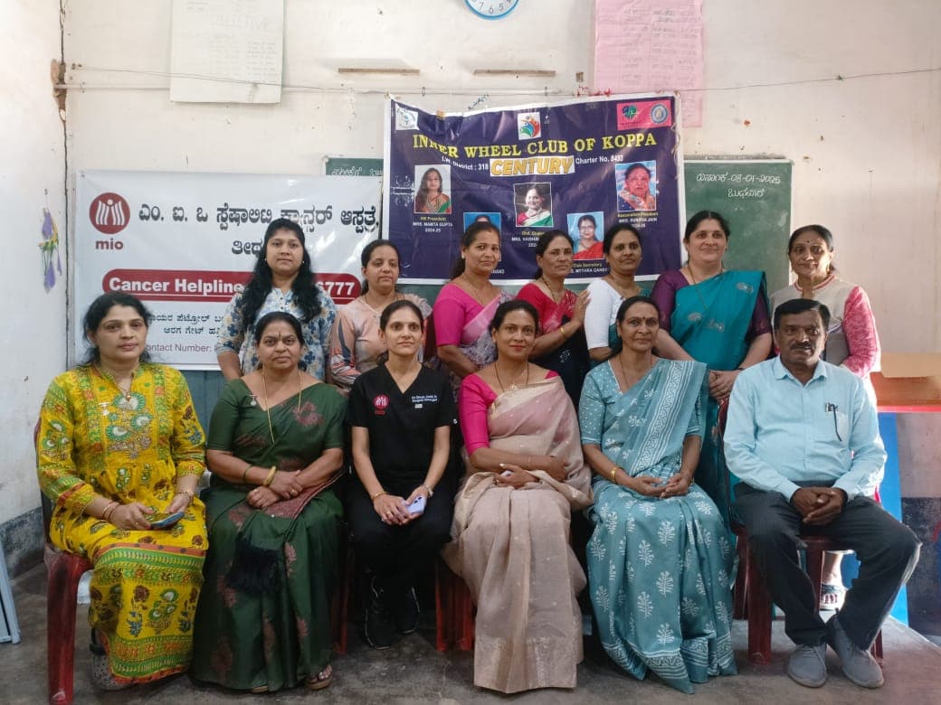 School Cancer Awareness Program Organized by Inner Wheel Club Koppa at Gadikal