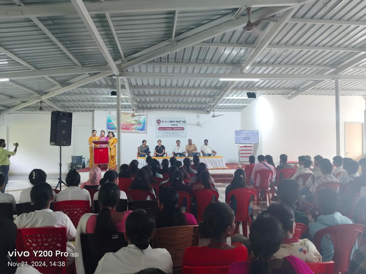 Youth Engagement and Cancer Awareness Program at MIO Thirthahalli