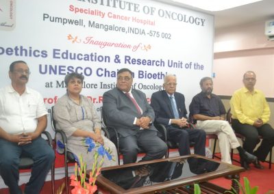 Bioethics Education & Research Unit of the UNESCO Chair in Bioethics, Haifa inaugurated at Mangalore InsBioethics Education & Research Unit of the UNESCO Chair in Bioethics, Haifa inaugurated at Mangalore Institute of Oncologytitute of Oncology
